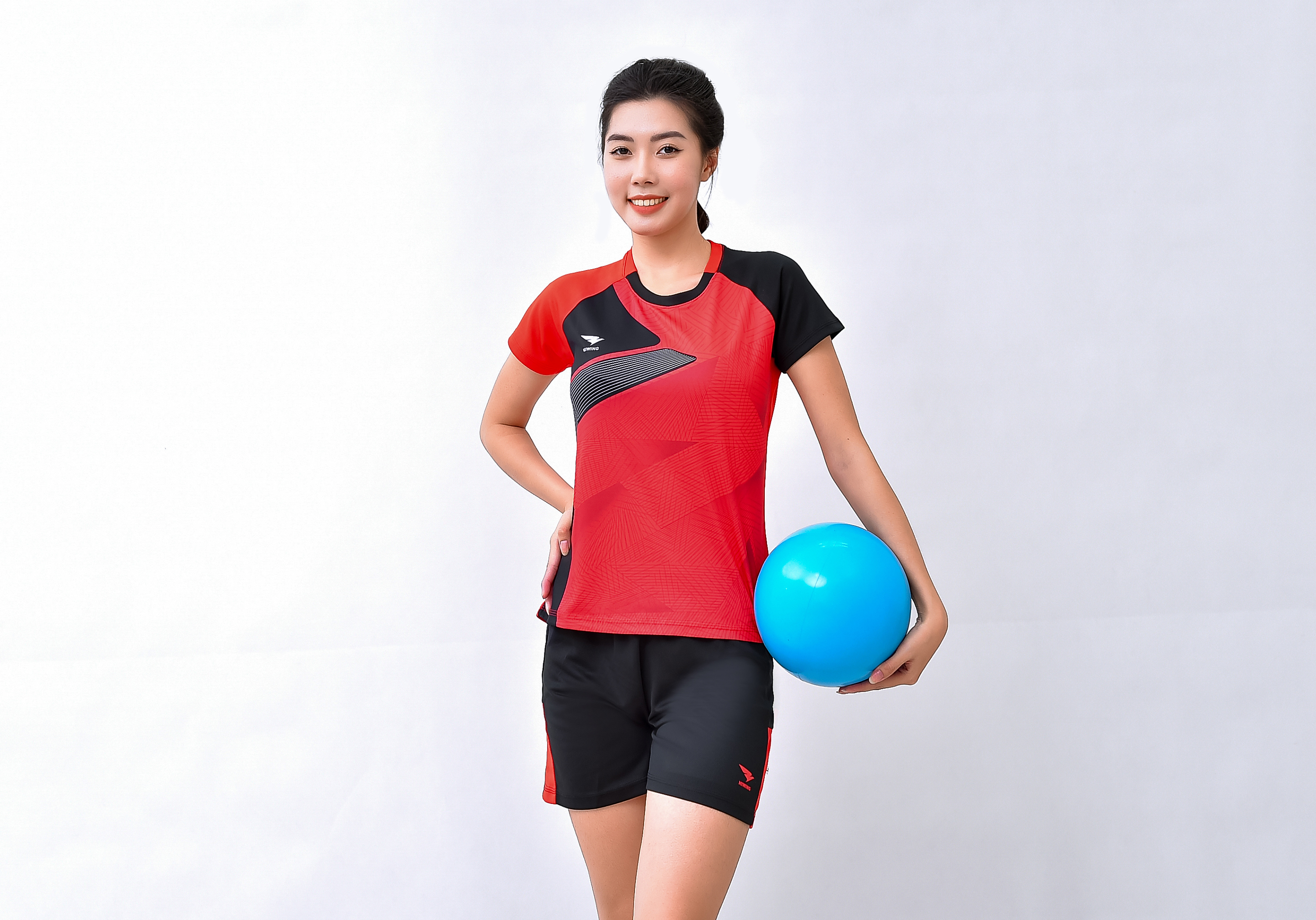 Áo bóng chuyền Nữ Hiwing H12 màu Đỏ